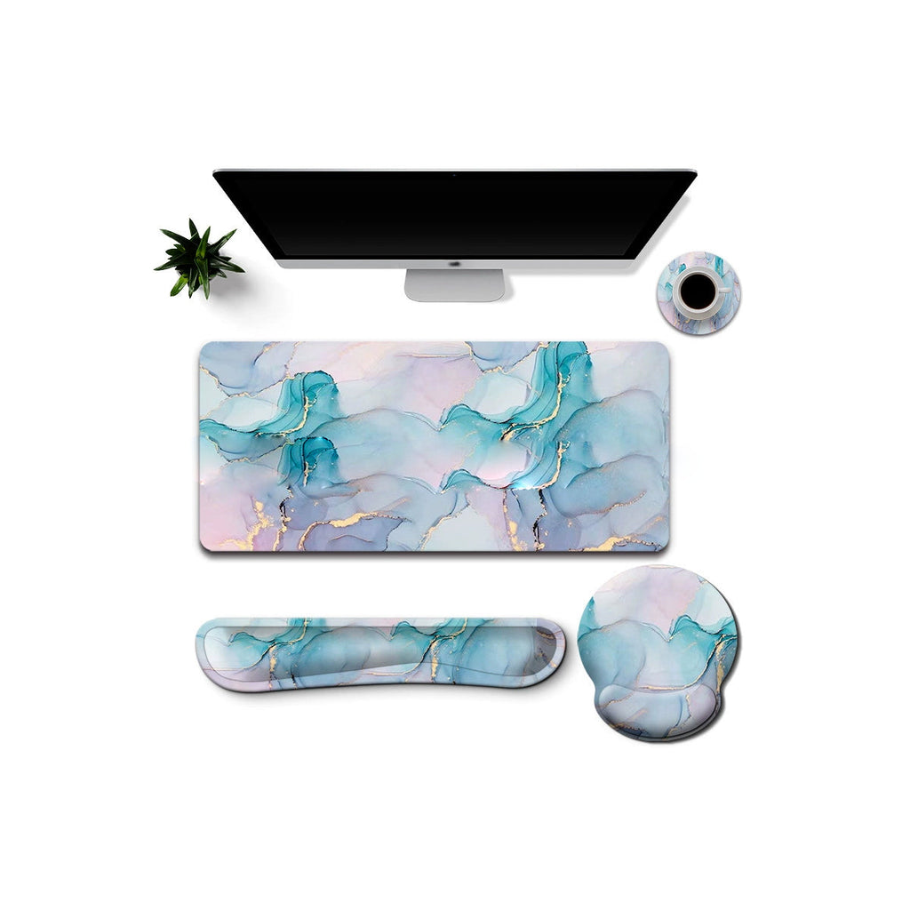 Work And Play 4 In 1 Matching In Marble Print Desk Set Vista Shops