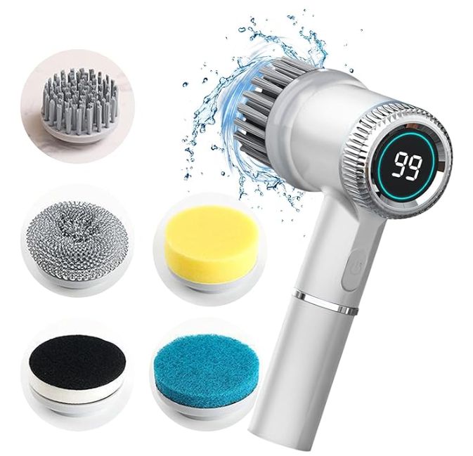 Spin And Scrub Mate Multi-functional Household Cordless Cleaning Brush Vista Shops