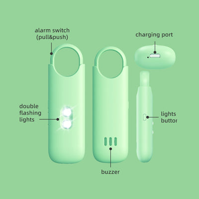 Sarge Nova All-in-1 Safety Sound Alarm Flashlight and Keychain