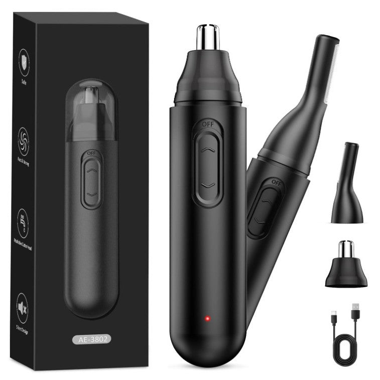 Vantage Precision Edge 2-in-1 Rechargeable Nose Hair Trimmer Travel-Ready